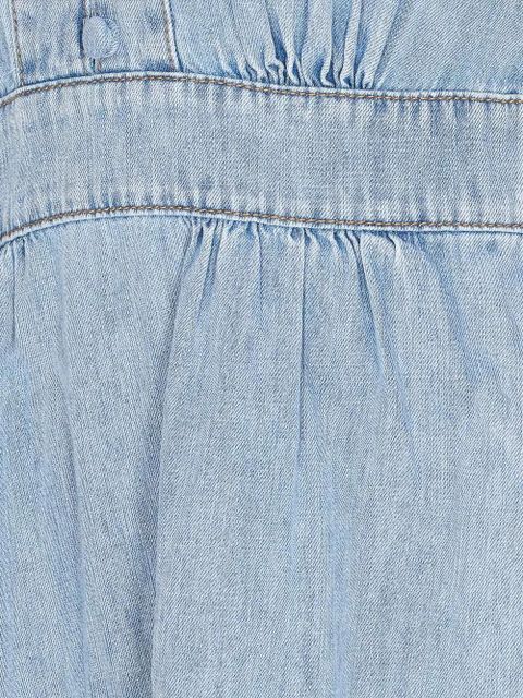 ZIMMERMANN Lucky V-neck denim midi dress - Blue