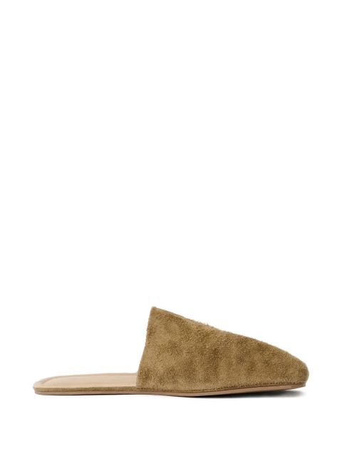 OUR LEGACY speckled suede slippers - Neutrals - zdjęcie produktu nr 1