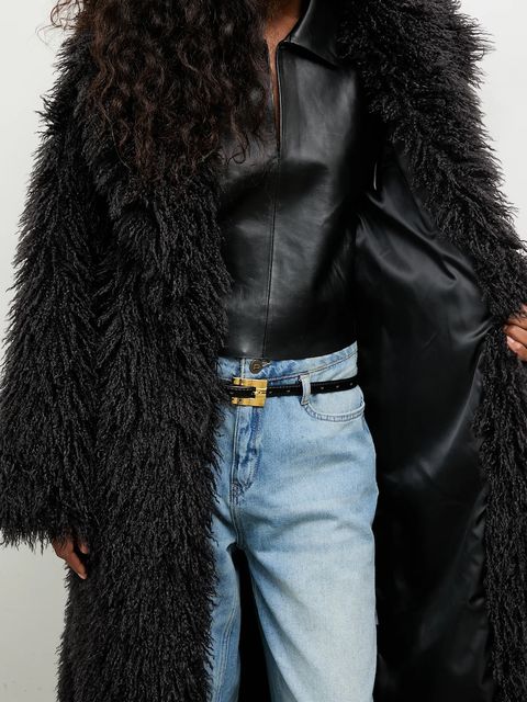 Answear.LAB płaszcz kolor czarny