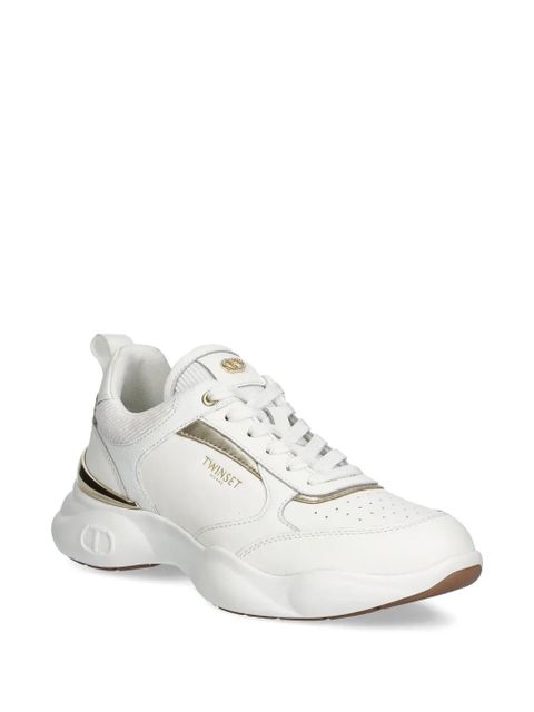 TWINSET leather sneakers - White - zdjęcie produktu nr 2