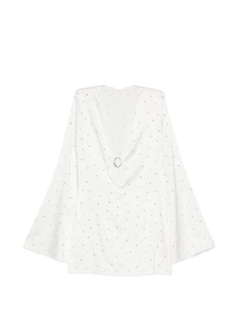 Oséree crystal-embellished ring-detail mini dress - White - zdjęcie produktu nr 1