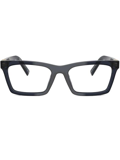 Miu Miu Eyewear rectangle-frame glasses - Blue - zdjęcie produktu nr 1