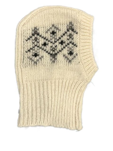 Moncler patterned balaclava - Neutrals - zdjęcie produktu nr 1