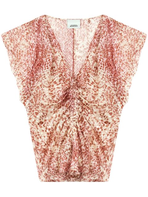 ISABEL MARANT Lonea top - Red - zdjęcie produktu nr 1