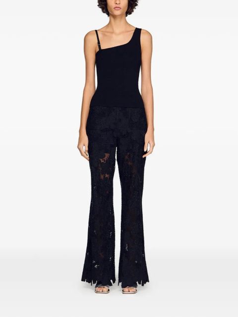SANDRO asymmetric knit jumper - Black - zdjęcie produktu nr 2