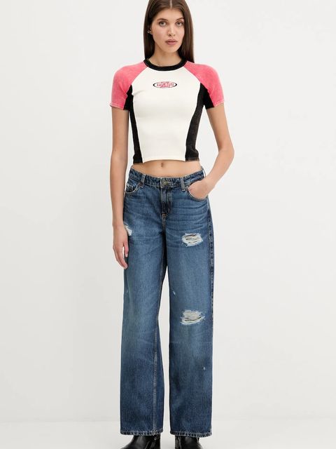 Guess Originals t-shirt damski kolor beżowy W5YR44 Z2YJ2 - zdjęcie produktu nr 2