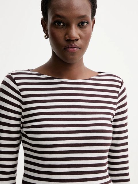 Marc O'Polo longsleeve bawełniany kolor brązowy 510219652597