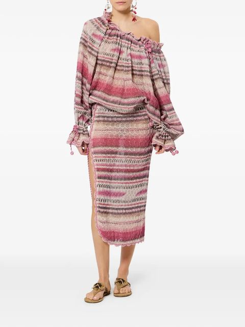 ISABEL MARANT Noryane midi skirt - Pink - zdjęcie produktu nr 2