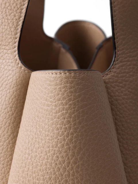 Prada small leather tote bag - Neutrals