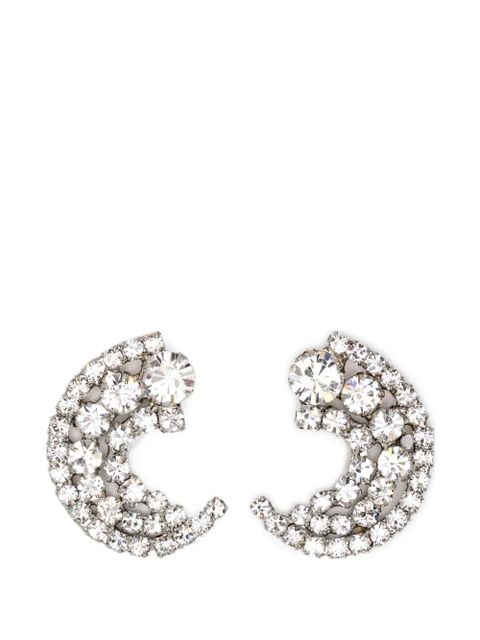 Jennifer Behr crystal-embellished earrings - Silver - zdjęcie produktu nr 1