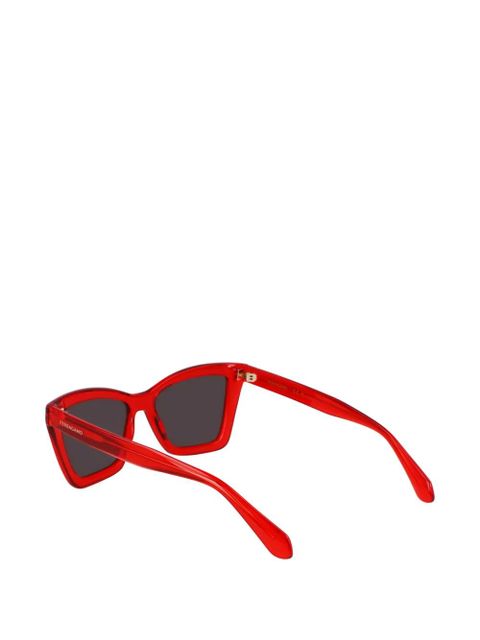 Ferragamo cat-eye sunglasses - Red