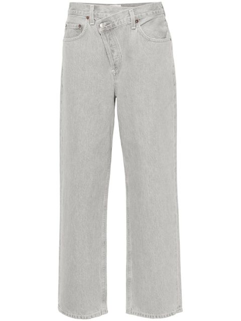 AGOLDE Criss Cross high-waist straight-leg jeans - Grey - zdjęcie produktu nr 1