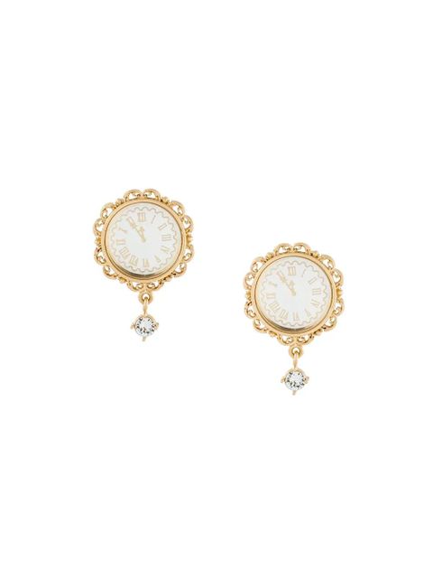Dolce & Gabbana clock clip-on earrings - Metallic - zdjęcie produktu nr 1