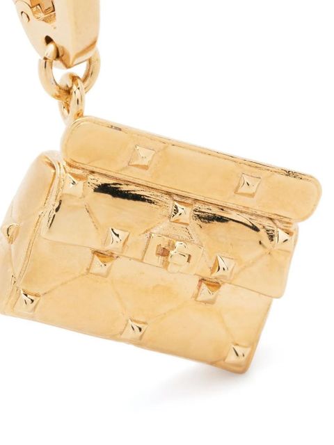 Valentino Garavani Rockstud quilted bag pendant - Gold