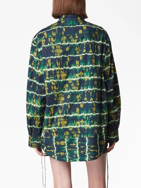 Altuzarra long-sleeve lace-up shirt - Green