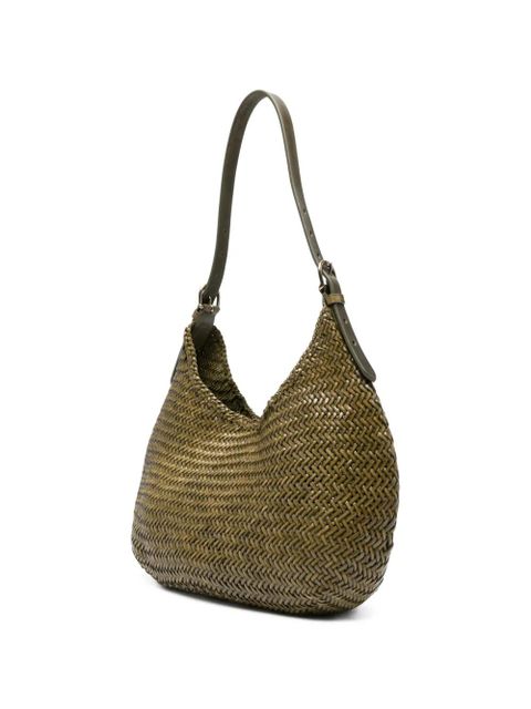 DRAGON DIFFUSION Luna Mezza woven shoulder bag - Green
