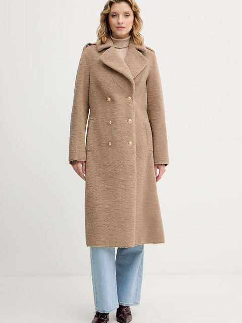 Guess płaszcz LAILA kolor beżowy W5BL62 W4190 - zdjęcie produktu nr 1