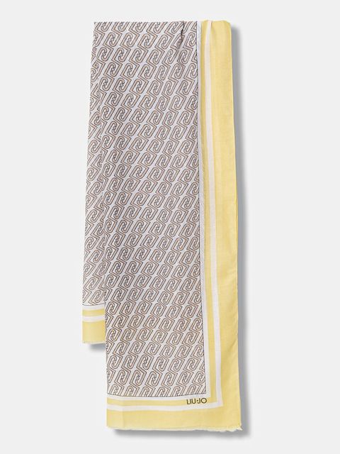 Liu Jo szal damski kolor żółty wzorzysty 2A6039 T2745 - zdjęcie produktu nr 1