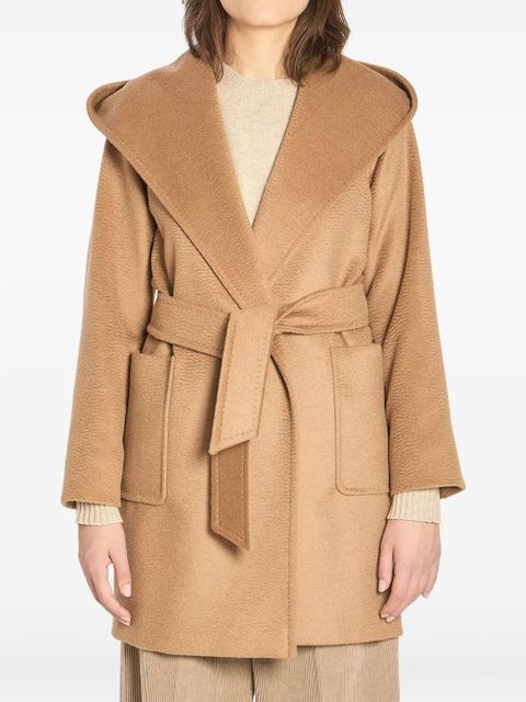 Max Mara hooded belted coat - Brown - zdjęcie produktu nr 1