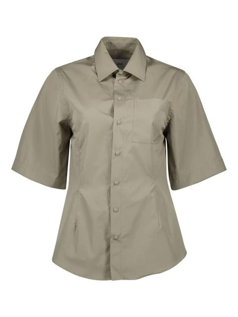 AMI Paris cotton shirt - Green - zdjęcie produktu nr 2