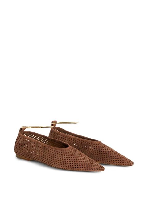 Jil Sander perforated ballerina flats - Brown - zdjęcie produktu nr 2