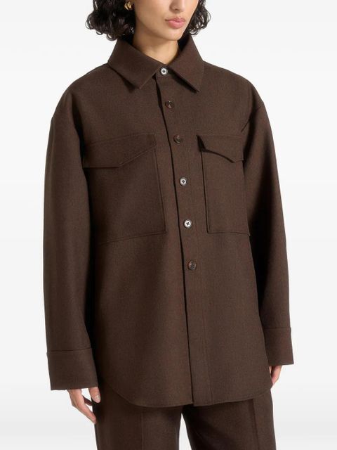 Manière De Voir Joy chest-pocket shirt - Brown - zdjęcie produktu nr 2