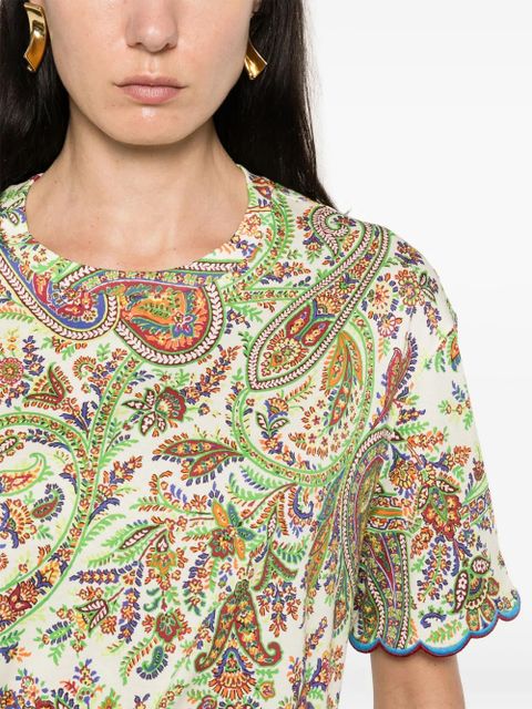 ETRO paisley-print cotton T-shirt - Green
