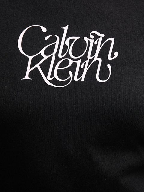 Calvin Klein Jeans t-shirt bawełniany damski kolor czarny LV047D210G