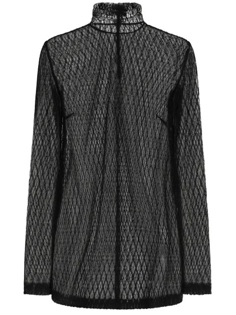 Dolce & Gabbana High-neck blouse - Black - zdjęcie produktu nr 1