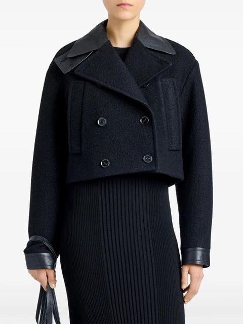 Proenza Schouler Reyes cropped jacket - Black - zdjęcie produktu nr 2