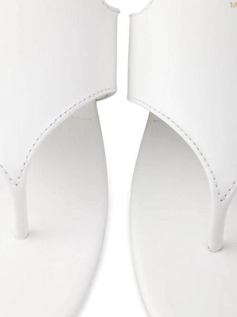 Prada two-strap flat sandals - White