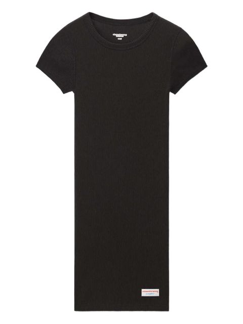Alexander Wang logo-patch midi skirt - Black - zdjęcie produktu nr 1
