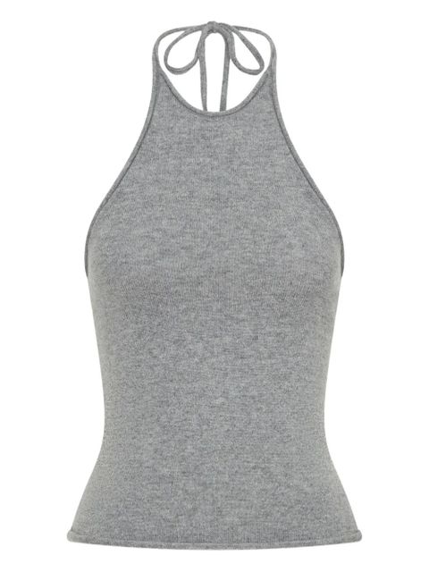 Christopher Esber halterneck cashmere top - Grey - zdjęcie produktu nr 1