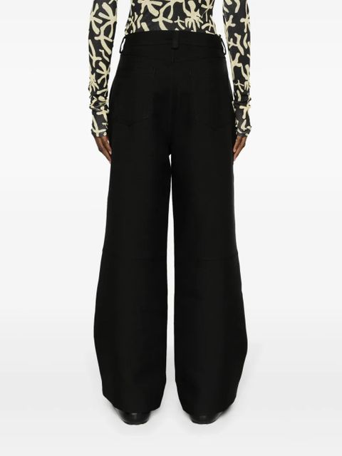 Nanushka Vidia straight-leg trousers - Black