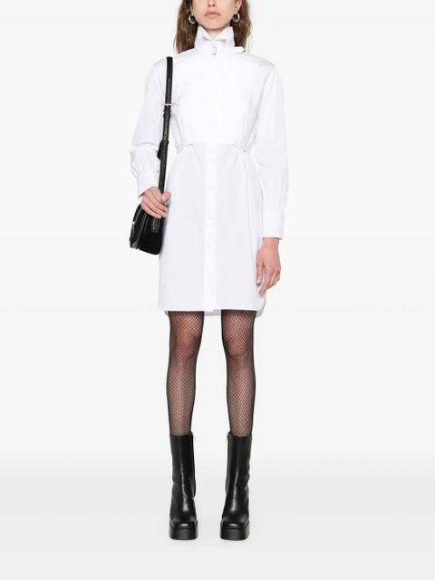 Alexander McQueen pleated panel shirt dress - White - zdjęcie produktu nr 2