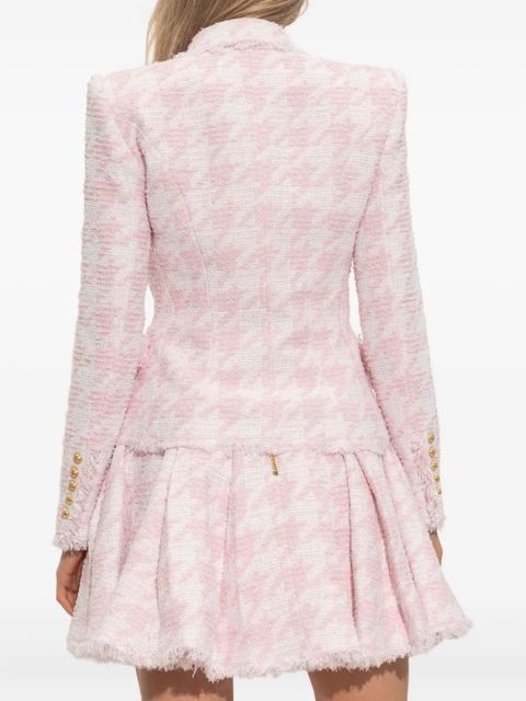 Balmain tweed frayed-edge blazer - Pink - zdjęcie produktu nr 2