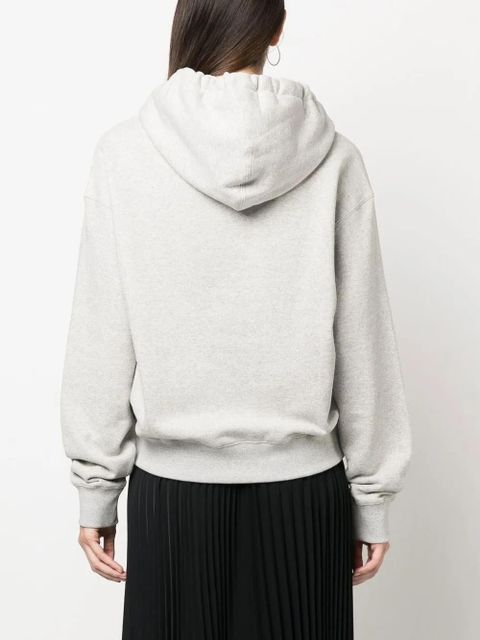 Jil Sander logo-print drawstring hoodie - Grey