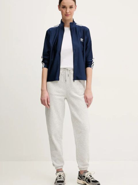 adidas Originals bluza 3-Stripes damska kolor granatowy z aplikacją JD5023