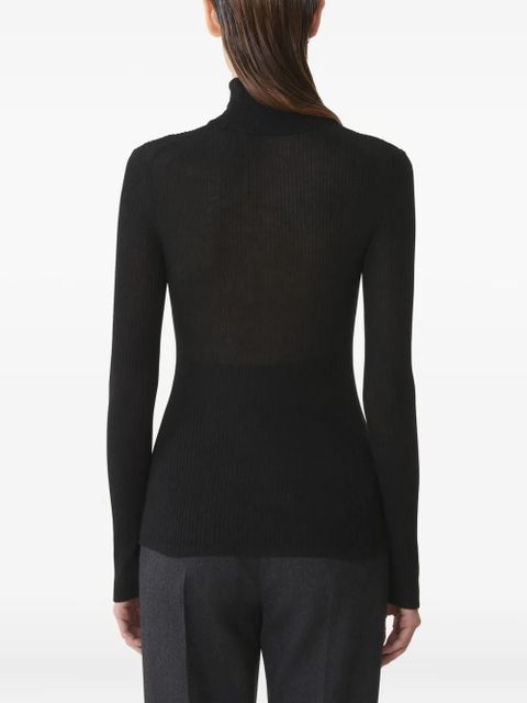 Lanvin ribbed turtleneck sweater - Black