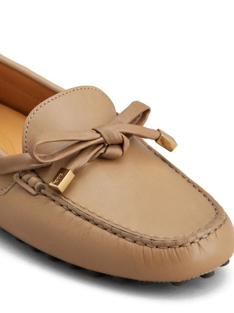 Tod's bow-detail loafers - Neutrals