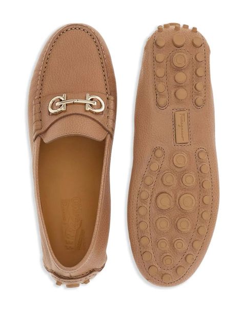 Ferragamo Odilia leather loafers - Neutrals