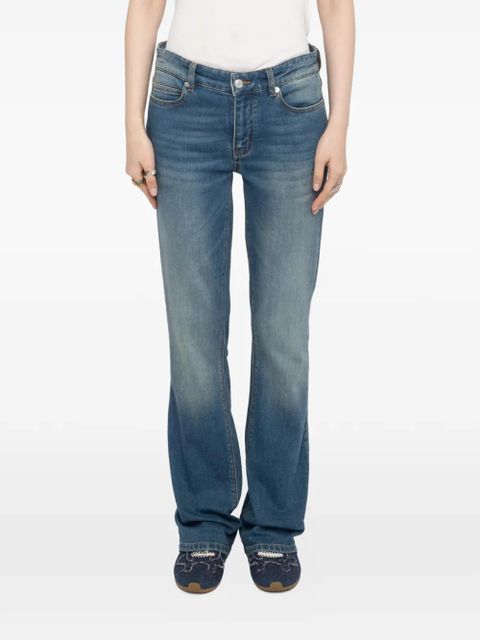 Zadig&Voltaire logo-patch flared jeans - Blue