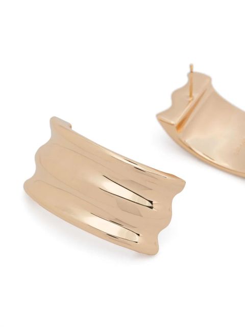 Self-Portrait ridged earrings - Gold - zdjęcie produktu nr 2