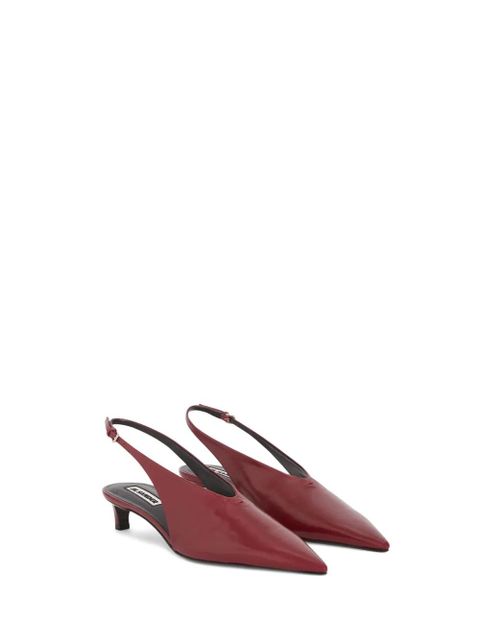 Jil Sander leather pumps - Red