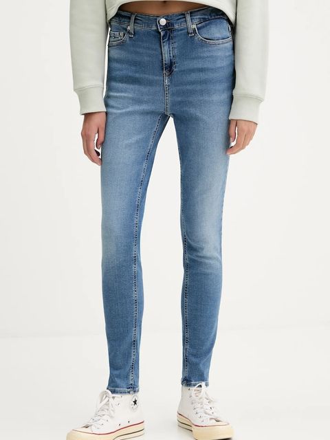 Tommy Jeans jeansy Nora damskie kolor niebieski DW0DW19255 - zdjęcie produktu nr 1