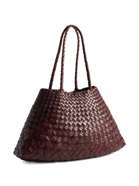DRAGON DIFFUSION big Santa Croce woven tote bag - Brown - zdjęcie produktu nr 2
