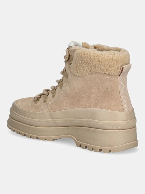 Gant workery zamszowe Wintly damskie kolor beżowy na platformie ocieplone 31543083 - zdjęcie produktu nr 2