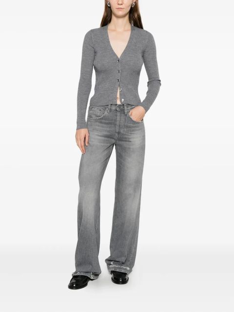 PINKO button ribbed cardigan - Grey - zdjęcie produktu nr 2