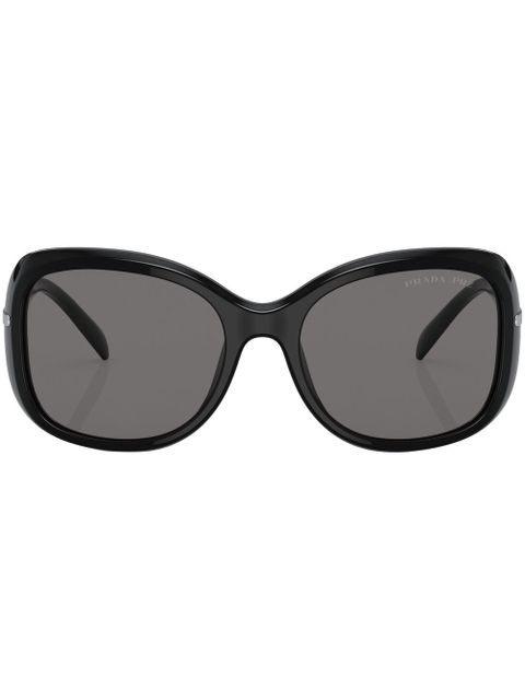 Prada Eyewear logo-arm detail sunglasses - Black - zdjęcie produktu nr 1
