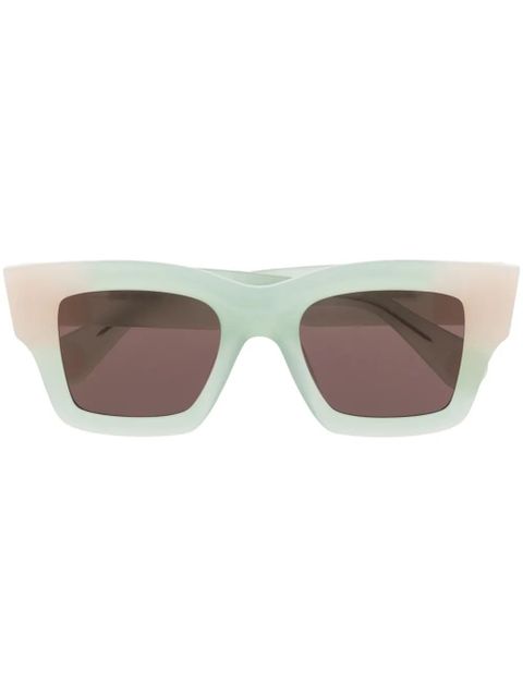 Jacquemus Les Lunettes Baci square-frame sunglasses - Green - zdjęcie produktu nr 1